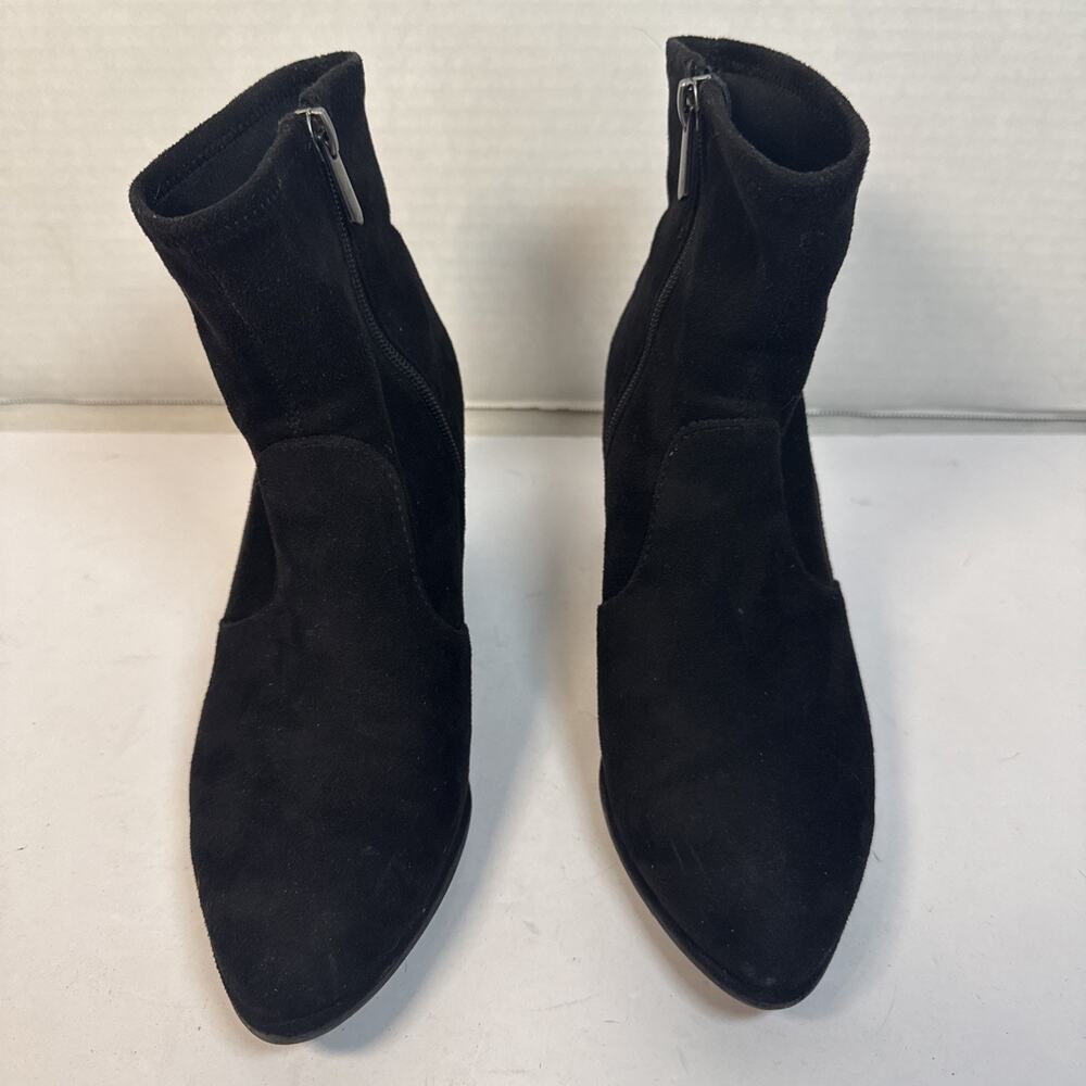 MICHAEL Michael Shannon Cutout Ankle Boots Block Heel Buckle Zip Size7 - Picture 3 of 7